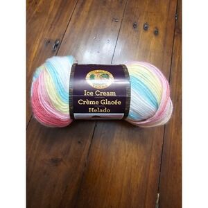 Lion Brand Yarn Ice Cream Tutti Frutti Light Acrylic 394 Yards 100g